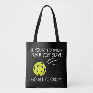 Pickleball Soft Serve Get Ice Cream Pickle Ball Me Tote Bag