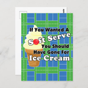 Pickleball Soft Serve? Go for Ice Cream Instead Postcard