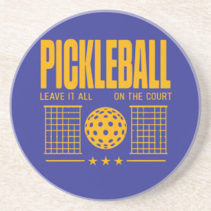 Pickleball Spirit - Leave It All On The Court Coaster