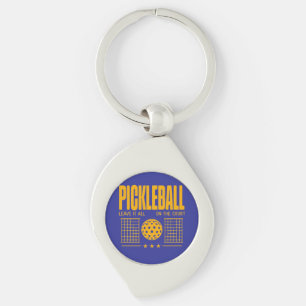 Pickleball Spirit - Leave It All On The Court Key Ring