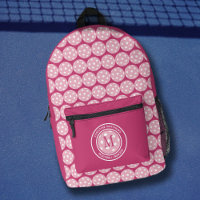 Pickleball Sports Funny Quote Name Initial Pink
