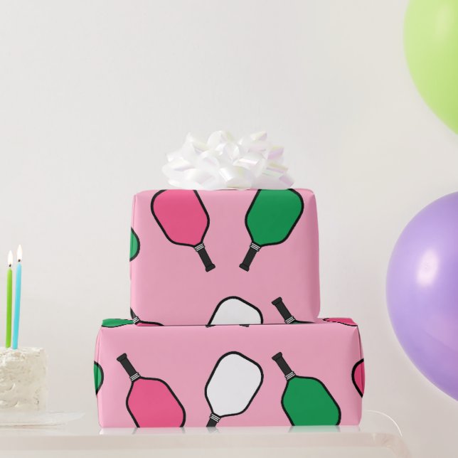 Pickleball Sports Wrapping Paper (Party Gifts)