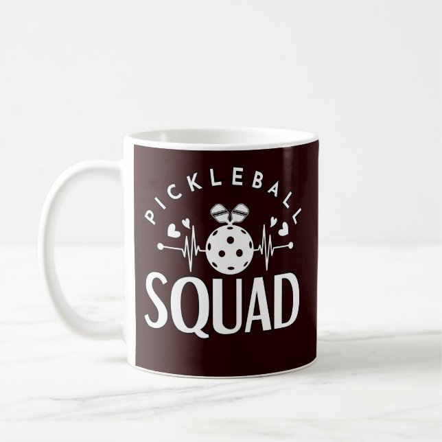 Pickleball Squad Best Gift For Sports Lover Coffee Mug (Left)