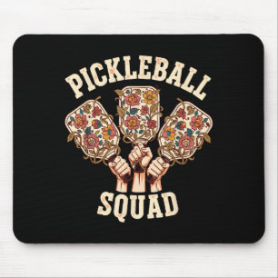 Pickleball squad funny pickleball team women girl mouse pad
