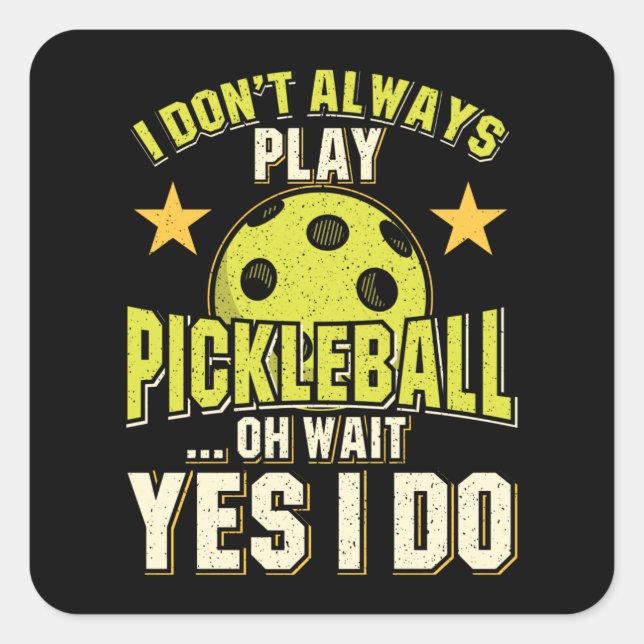 Pickleball Square Sticker (Front)