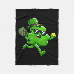 Pickleball st patricks day boys kids sport irish fleece blanket