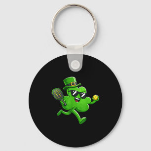 Pickleball st patricks day boys kids sport irish key ring