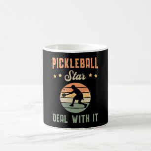 Pickleball Star Deal With It Dink Paddle Player Coffee Mug