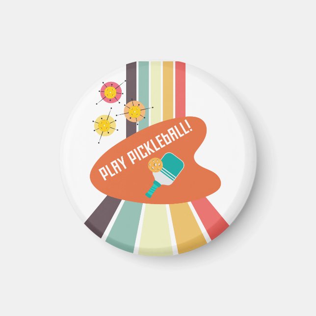Pickleball sticker accessory  magnet (Front)