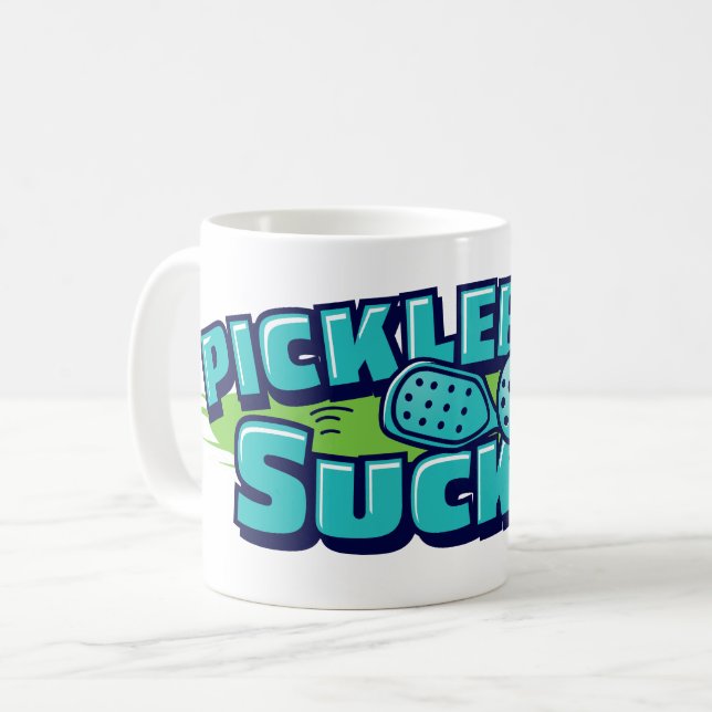 Pickleball Sucks Coffee Mug (Front Left)