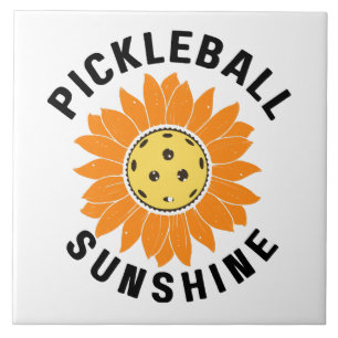 Pickleball sunshine ceramic tile