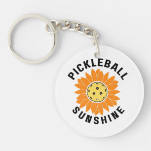 Pickleball sunshine key ring
