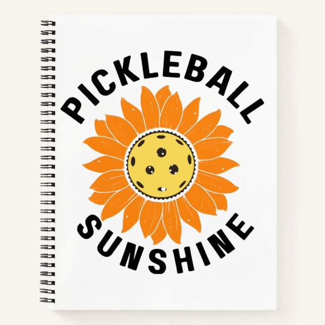 Pickleball sunshine notebook (Front)