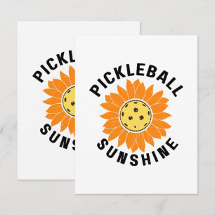 Pickleball sunshine RSVP card