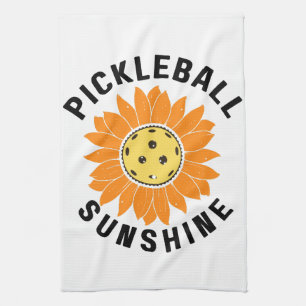 Pickleball sunshine tea towel