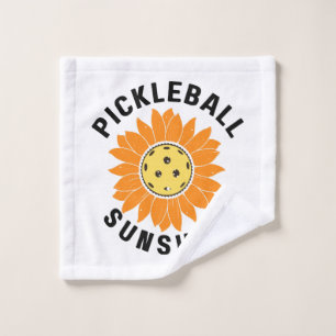 Pickleball sunshine wash cloth