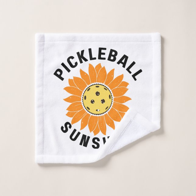 Pickleball sunshine wash cloth (Wash Cloth)