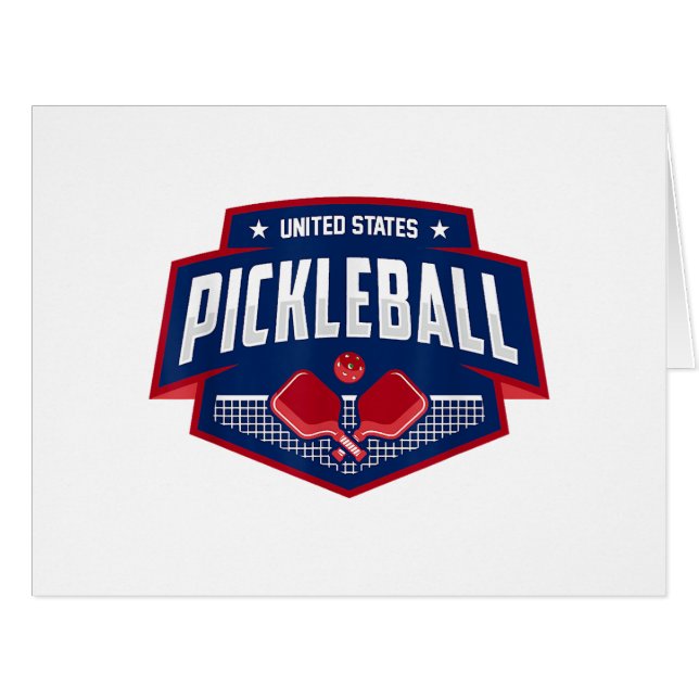 Pickleball Support the Team Pickleball Player USA  (Front Horizontal)