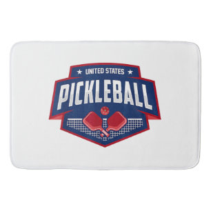 Pickleball Support the Team Pickleball Player USA Bath Mat