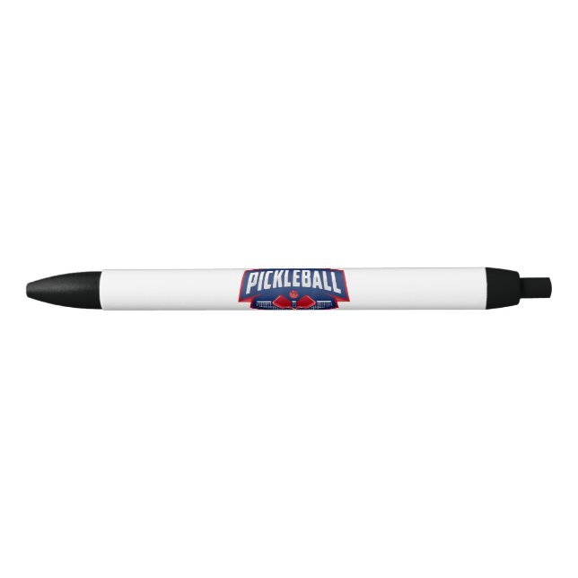 Pickleball Support the Team Pickleball Player USA  Black Ink Pen (Front)