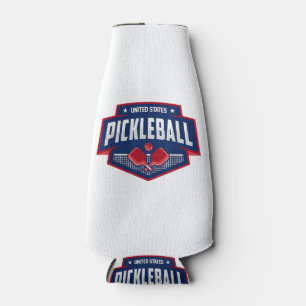 Pickleball Support the Team Pickleball Player USA Bottle Cooler