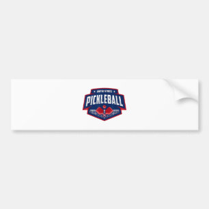 Pickleball Support the Team Pickleball Player USA Bumper Sticker
