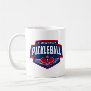 Pickleball Support the Team Pickleball Player USA Coffee Mug
