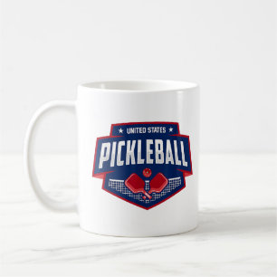 Pickleball Support the Team Pickleball Player USA Coffee Mug