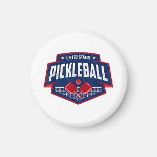 Pickleball Support the Team Pickleball Player USA Magnet