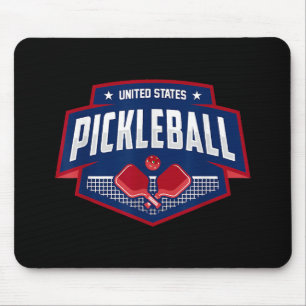 Pickleball Support the Team Pickleball Player USA Mouse Pad