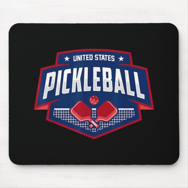 Pickleball Support the Team Pickleball Player USA  Mouse Pad (Front)