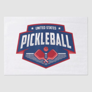 Pickleball Support the Team Pickleball Player USA Tissue Paper