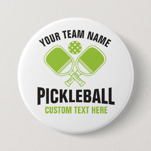 Pickleball Team Club Pickleball Player 7.5 Cm Round Badge
