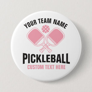 Pickleball Team Club Pickleball Player 7.5 Cm Round Badge