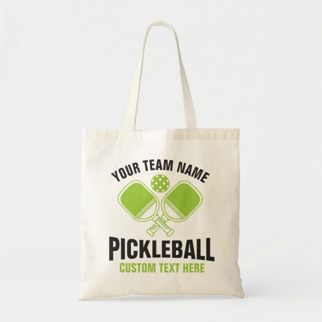 Pickleball Team Club Pickleball Player Tote Bag (Front)