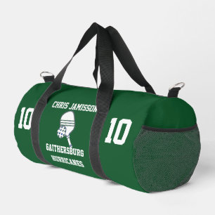 Pickleball Team, Coach or Player Green Personalise Duffle Bag