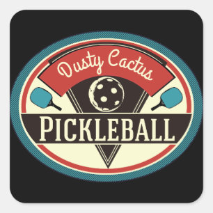 Pickleball Team Stickers - Vintage Design