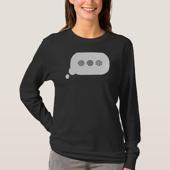Pickleball Text Message Chat Bubble  Pickleball Pl T-Shirt (Front)