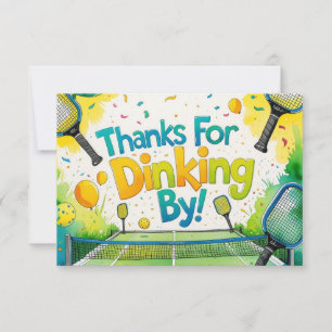 Pickleball thank you card