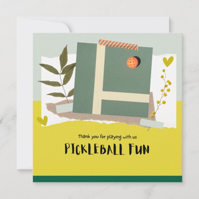 Pickleball  thank you card (Front)