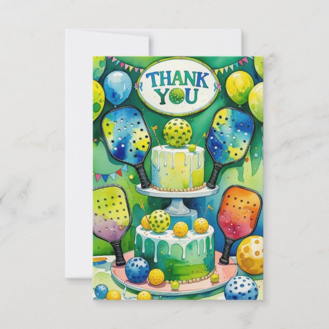 Pickleball  thank you card (Front)