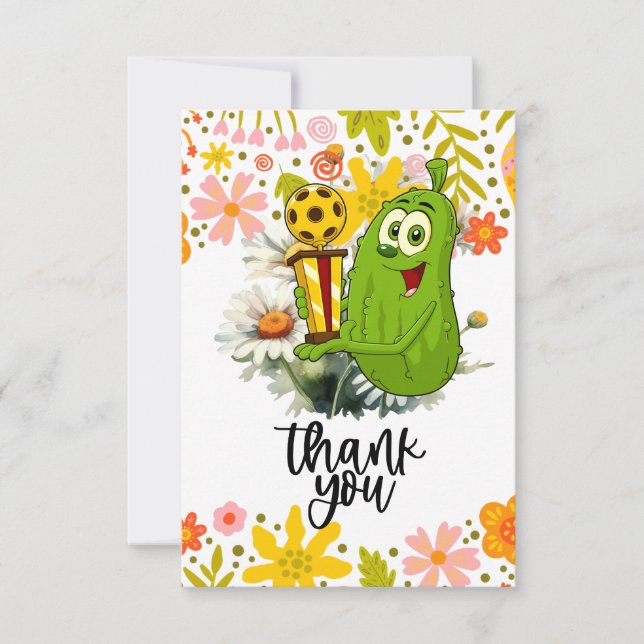 Pickleball  thank you card (Front)