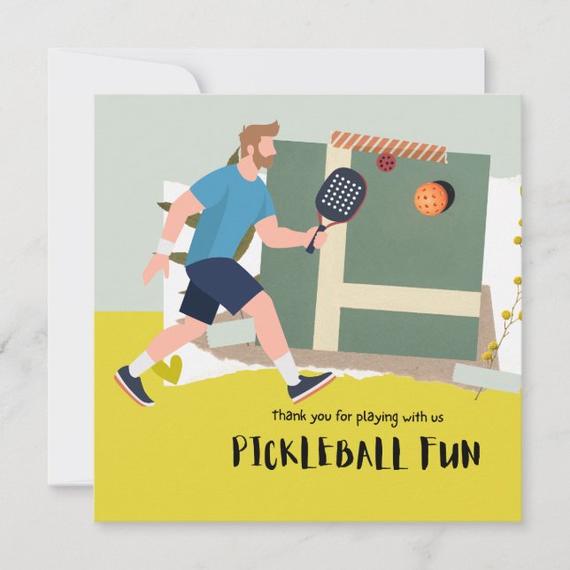 Pickleball  thank you card (Front)