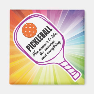 PICKLEBALL, THE ANSWER TO LIFE MAGNET