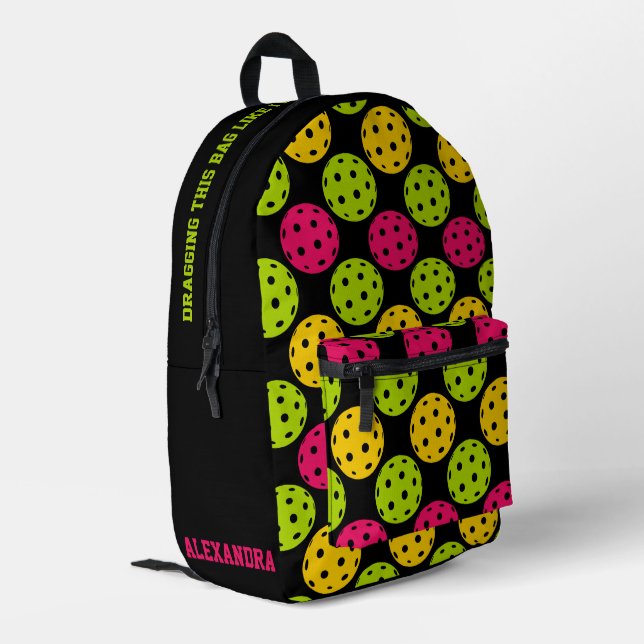 Pickleball The Dink Dot Backpack (Back Corner Left)