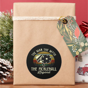 Pickleball- The Man, The Myth, The Legend  Classic Round Sticker