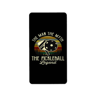 Pickleball- The Man, The Myth, The Legend Label