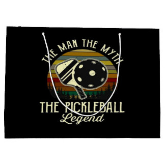Pickleball- The Man, The Myth, The Legend Large Gift Bag