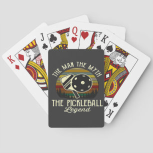 Pickleball- The Man, The Myth, The Legend Playing Cards