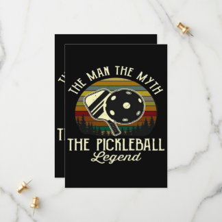 Pickleball- The Man, The Myth, The Legend Save The Date